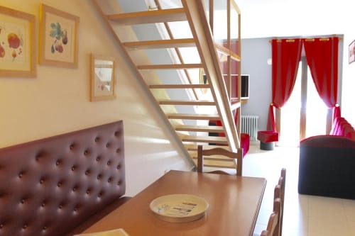 Salon, Salle à manger, Décoration, rouge