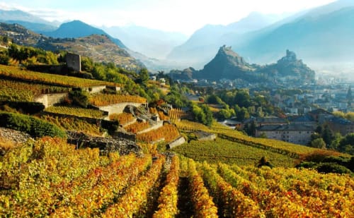 Sion à coté des Alpes- Petit pré