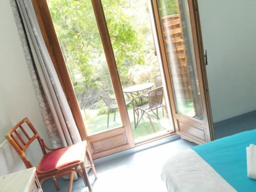 La terrasse de la chambre
