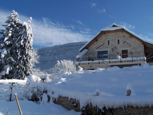 La ferme des Grands Champs en hiver
