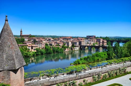 Landschaft in Albi, Okzitanien