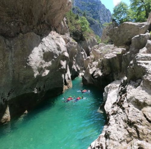 baignade dans les gorges du verdon