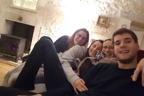 Your host, Marie Pascale de Cuyper and her children - La Loge du Grand Cèdre, charming guest house near Saintes in Charente-Maritime