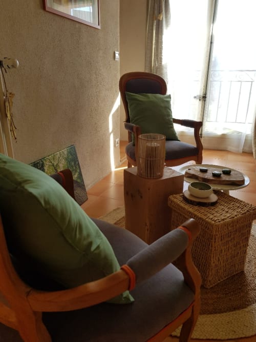 coin salon chambre verte