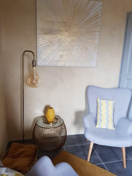 coin salon chambre jaune
