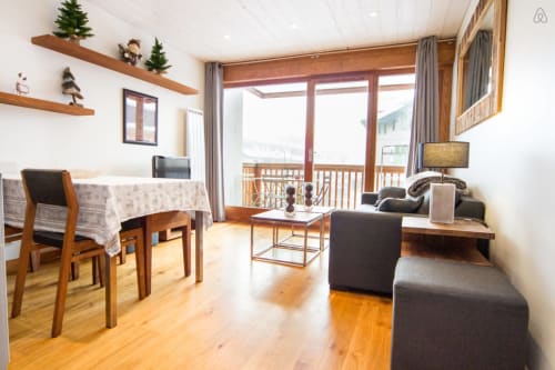 Appartement Le Morgane Salon à Chamonix face au Mont-Blanc