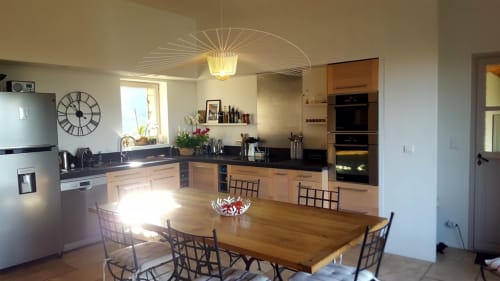 Cuisine Intérieur villa avec piscine
