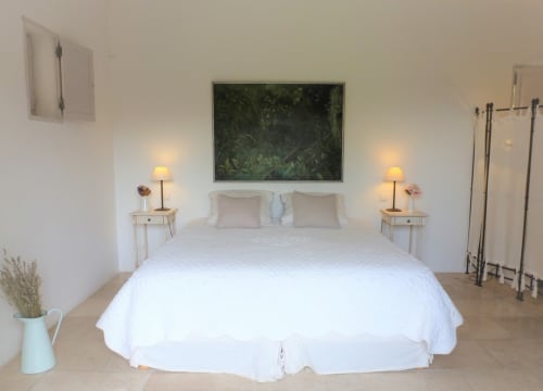 Chambre deux personnes villa avec piscine Gordes
