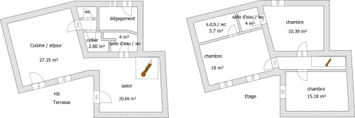 Plan du gîte - Domaine de Berthegille