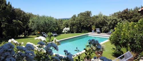 Extérieur villa avec piscine luberon Gordes