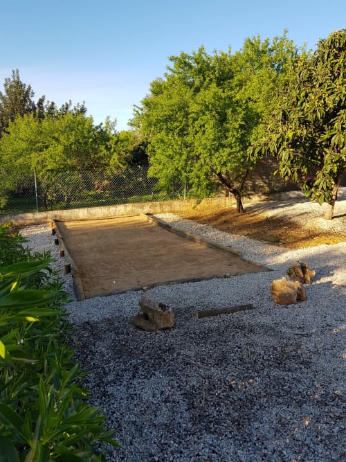 Petanque ground, villa casa claudina, villa for rent in Loulé in the Algarve. Portugal.