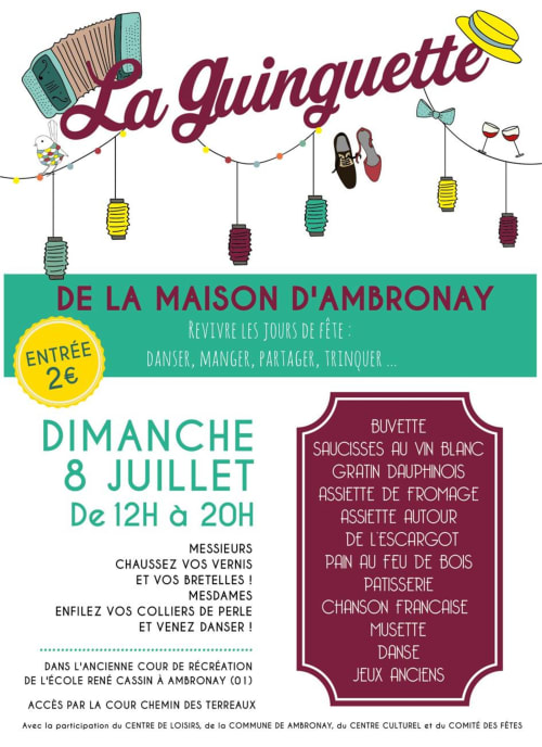 La guinguette de la Maison d'Ambronay