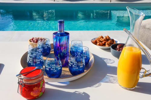Des apéritifs au bord de la piscine et avec une vue mer exceptionnelle à la Villa de luxe "La Belle Négresse" Martinique.