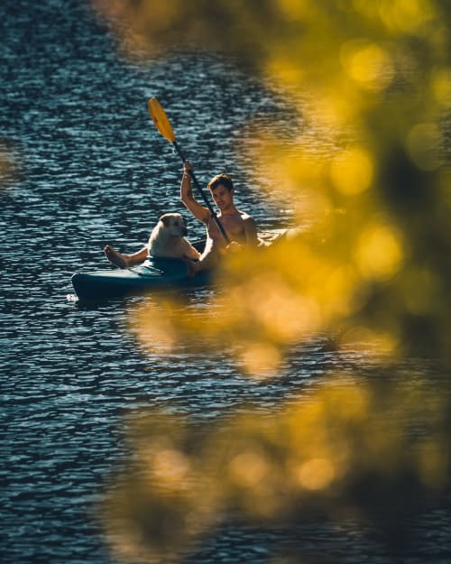 Sport and canoeing chateau de la Loire Chambiers water activity