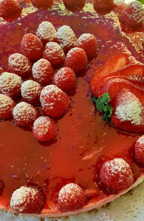 Cheesecake aux fruits rouges, by Fabrice RAMOS partenaire Casa Claudina
