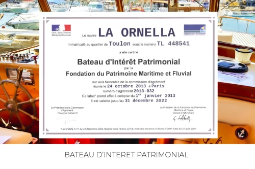 Boat of Heritage Interest in Banyuls sur Mer.