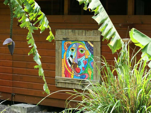 décorations sur le lodge -Bananes Vertes