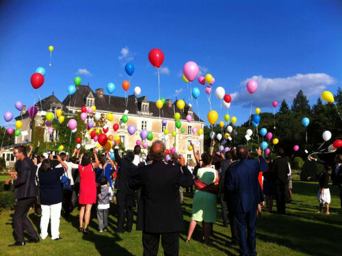ballons-couleurs-jardin-parc-chateau-chambiers-mariage-reception-ceremonie-été-zip