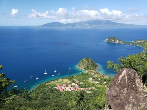 Vue sur la plage du pains de sucre
