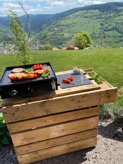 barbecue - face à la montagne - La Bresse