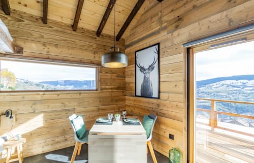 salle à manger - vue sur les montagnes - terrasse et balcon privé