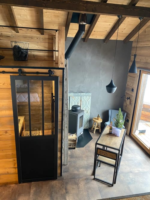 vue du chalet - l'alcove - cabane en bois