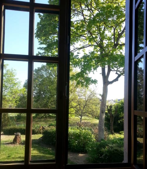 Vue jardin de chambre d'hôtes Tours et environs