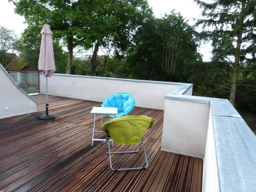 terrasse vue jardin calme près de Tours