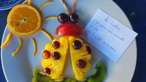 Décoration de fruits