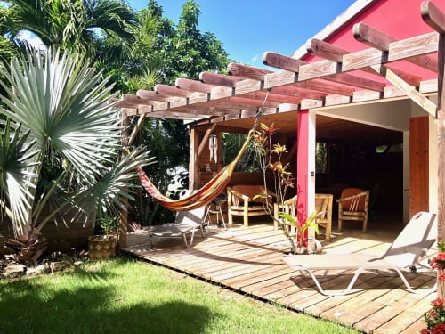 bungalow Deshaies guadeloupe, villas piment cafe, beach and paradise