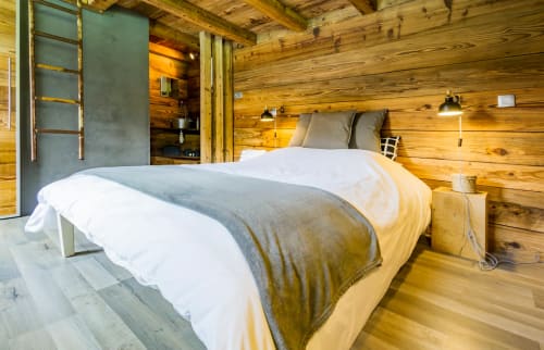 chambre de chalet - cabane en bois La Bresse