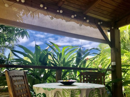 location avec terrasse privative deshaies, villas piment café