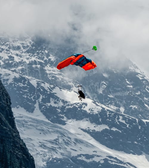 parapente en montagne - activité à faire en alsace - sensation forte