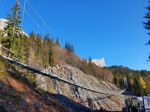 Passerelle himalayenne à Passy