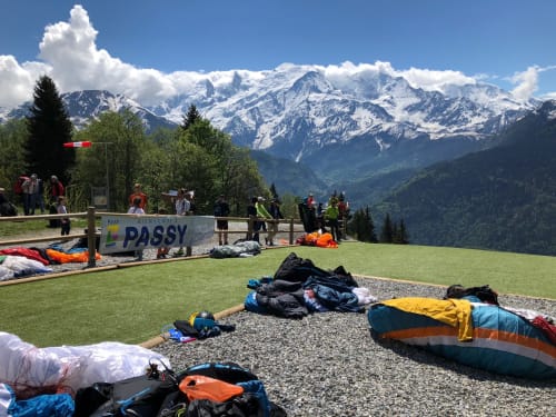 Décollage parapente Passy - Plaine Joux