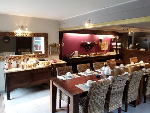 Petit déjeuner, B&B, Chambres d'hôtes, Couleurs du Sud, Vallon-Pont-d'Arc, Ardèche, Auvergne-Rhône-Alpes, France, Vacances