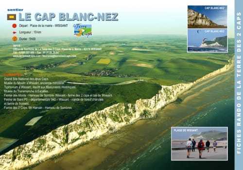 randonnée cap blanc nez - villa marie - cote d'opale