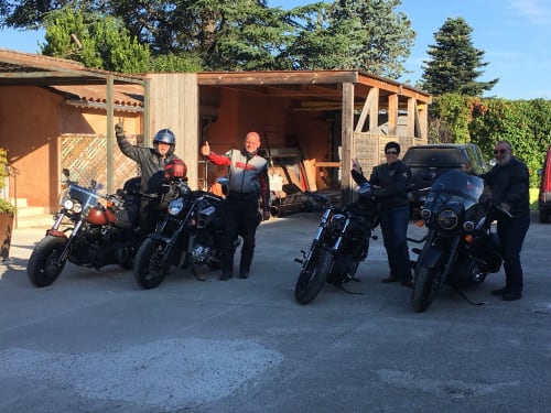 moto et motards , B&B, Chambres d'hôtes, Couleurs du Sud, Vallon-Pont-d'Arc, Ardèche, Auvergne-Rhône-Alpes, France, Vacances
