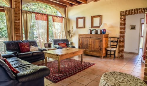 Grand salon - vacances famille Landes - Le Martinon