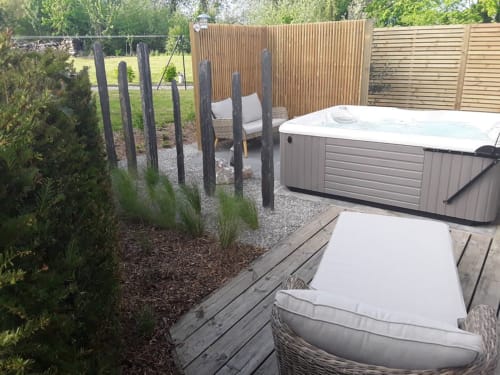 jacuzzi et terrasse - gite le motte - baie de somme
