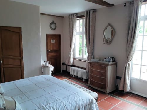 chambre double au moulin de valerie - location baie de somme