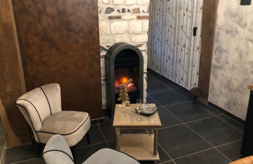 salon et cheminée - week-end amoureux à boulogne sur mer