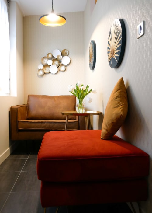 Cosy living room - Cottages à Etretat