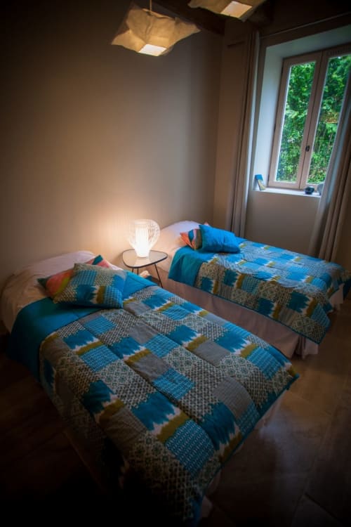 chambre lit simple - gite le clos des platanes