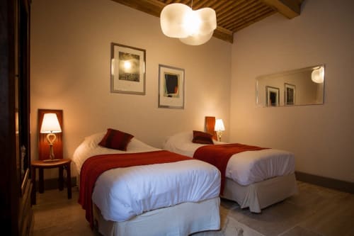 lit simple - gite le clos des platanes - aix les bains