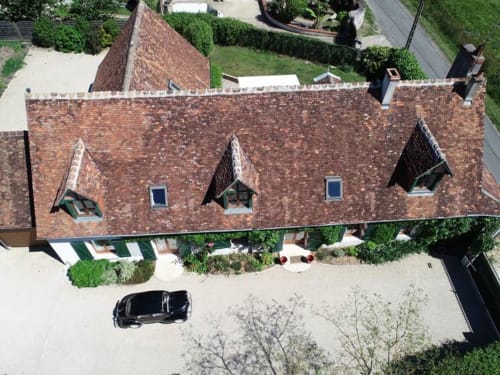 vue du ciel - séjour en famille dans la loire - la demalerie