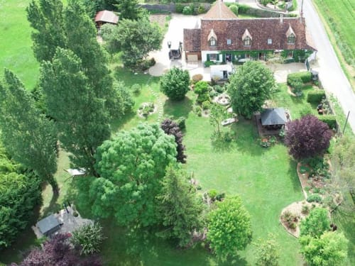 vue du ciel - la demalerie - location à cheverny