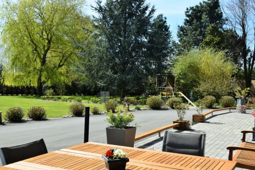 terrasse et jardin - chambre d'hôtes proche d'arras