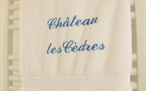 linge de maison - Château les Cèdres b&b bayeux caen dday