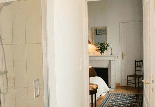 suite pour les amoureux - Château les Cèdres douche bayeux caen b&b spa sauna